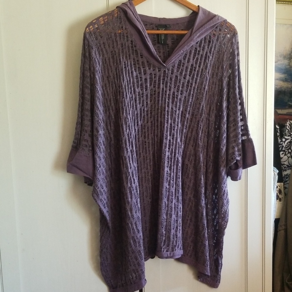 Focus casual life mesh top with hood large L